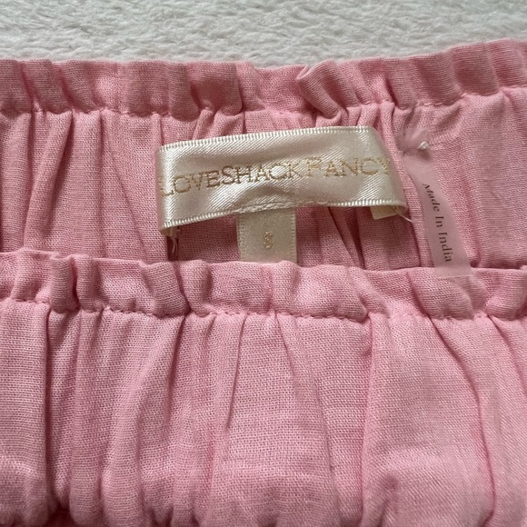 LOVESHACKFANCY PINK SKIRT SIZE SMALL - Picture 2 of 3